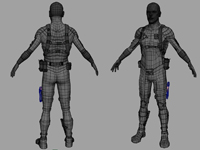 3d Model of soldier